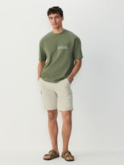 Bone Stretch Cargo Shorts - Image 3 of 9