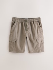 Sage Green Elasticated Waist Cargo Shorts - Image 6 of 10
