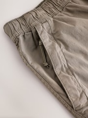 Sage Green Elasticated Waist Cargo Shorts - Image 8 of 10