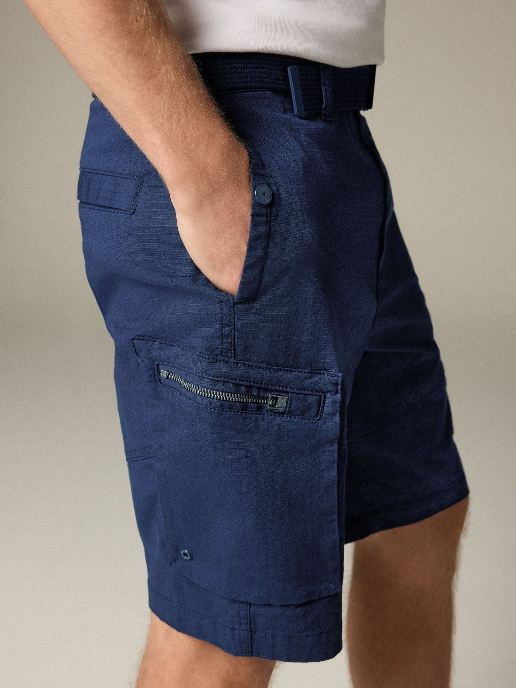 値下げ‼️THM   Rip stop shorts   Navy Fatigue Shorts in Navy Cotton Ripstop – Blue Owl Workshop
