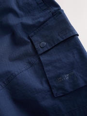 Navy Belted Ripstop Cargo Shorts - Image 9 of 11