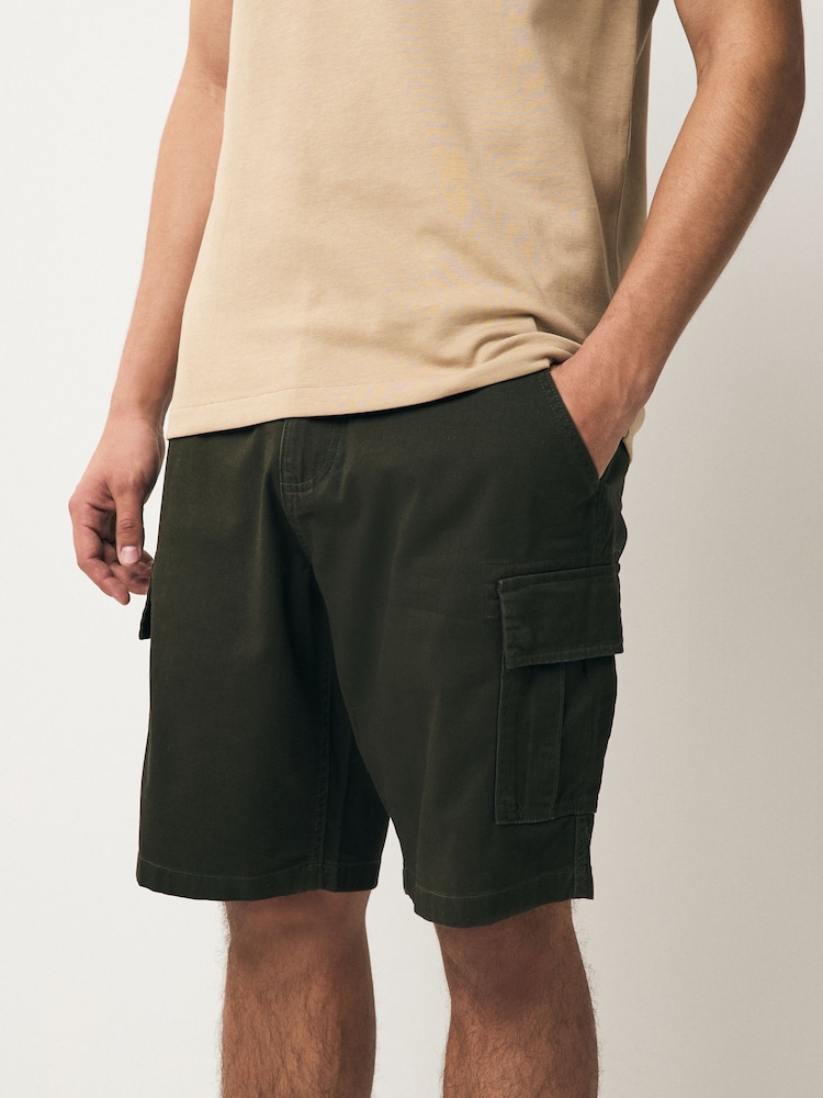 Vert kaki - Short cargo stretch - Image 1 of 9
