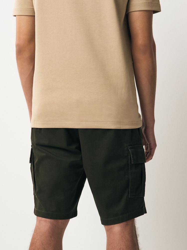 Vert kaki - Short cargo stretch - Image 3 of 9