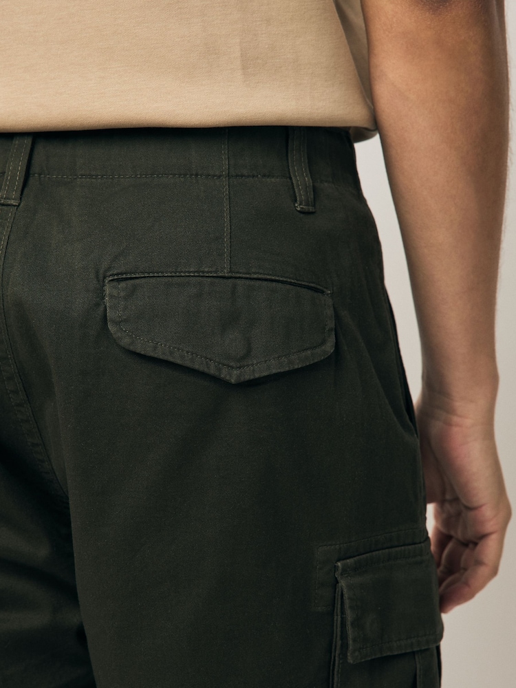Vert kaki - Short cargo stretch - Image 4 of 9