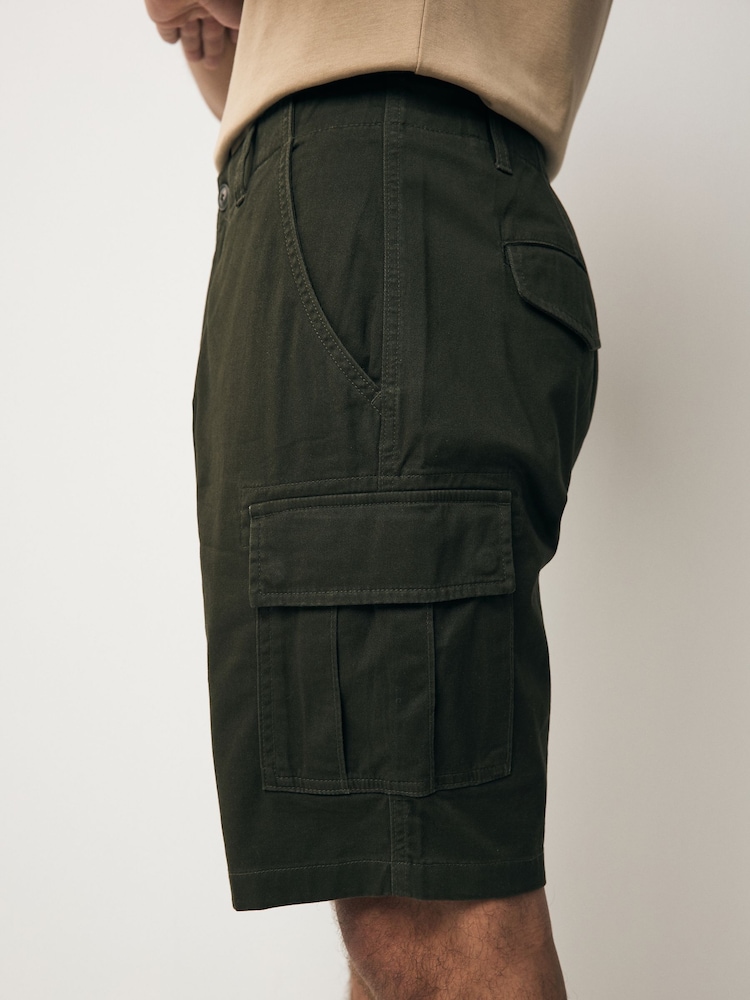 Vert kaki - Short cargo stretch - Image 6 of 9