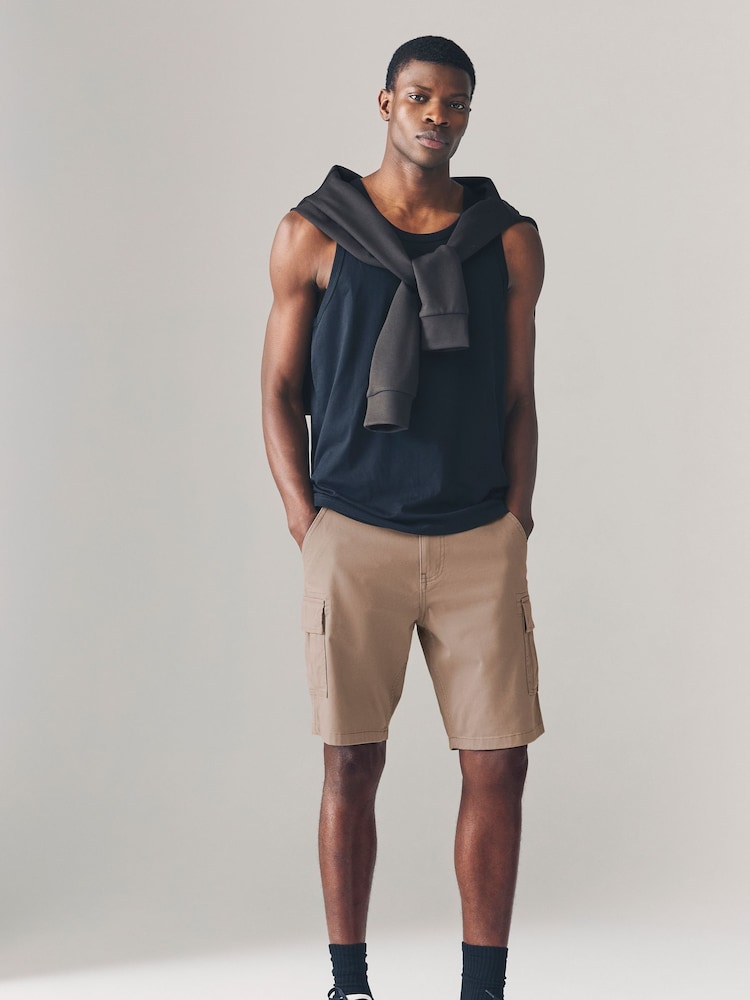 Marrón - Stretch Cargo Shorts - Imagen 2 de 10
