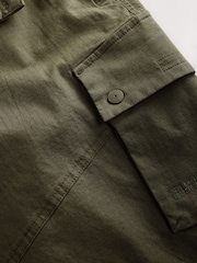 Khaki Green Belted Ripstop Cargo Shorts - Image 9 of 11