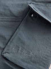 Blue Belted Ripstop Cargo Shorts - Image 7 of 10