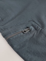 Blue Belted Ripstop Cargo Shorts - Image 8 of 10