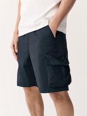 Noir - Short cargo léger à poche bluffante - Image 1 de 6