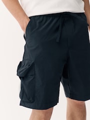 Noir - Short cargo léger à poche bluffante - Image 5 de 6
