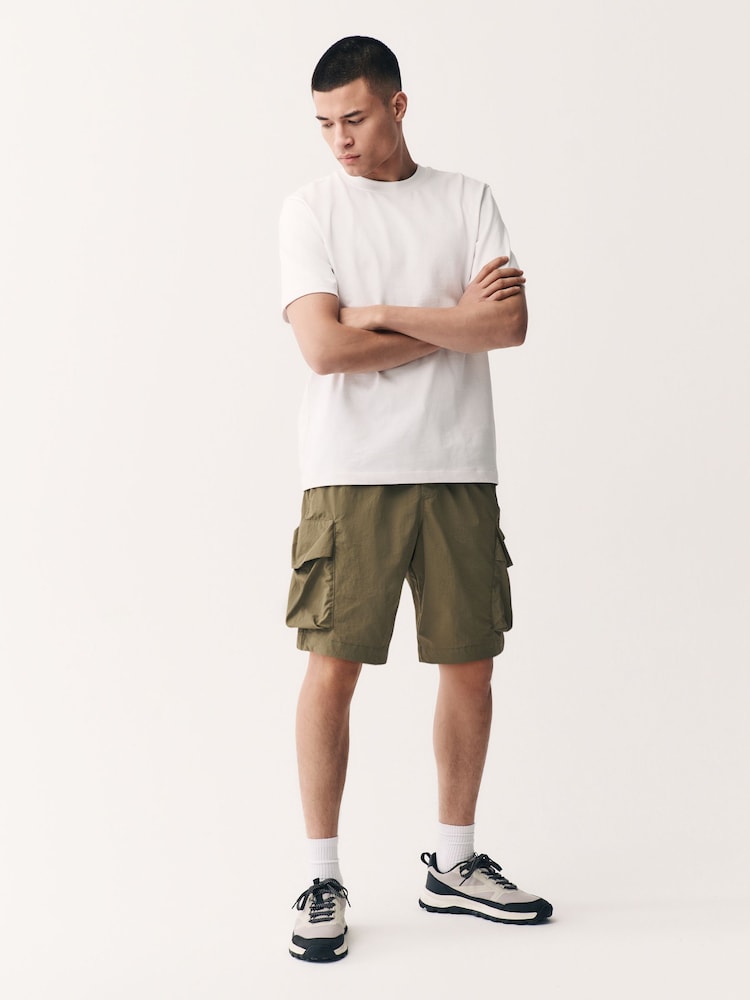 Зеленый хаки - Lightweight Bluff Pocket Cargo Shorts - Изображение 2 из 9