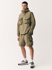 Зеленый хаки - Lightweight Bluff Pocket Cargo Shorts - Изображение 4 из 9