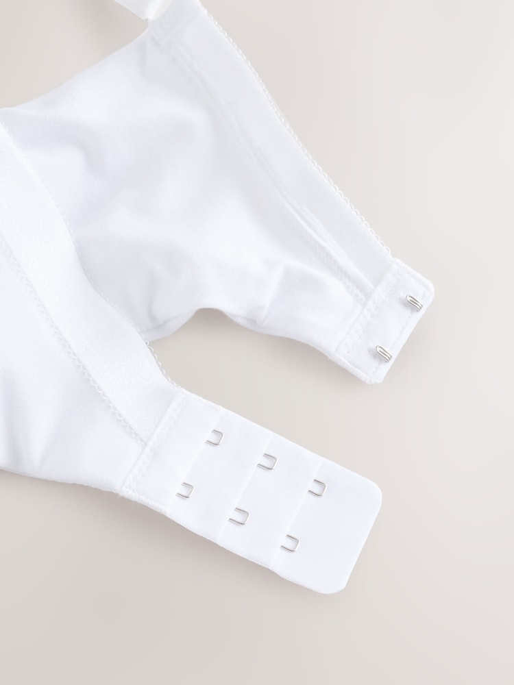 Branco - Sutiãs de renda FK sem bojo e bojo cheio com suporte máximo e conforto - Imagem 10 de 10