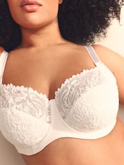 Белый - F-K Non Pad Full Cup Ultimate Support Comfort Lace Bra - Изображение 5 из 8