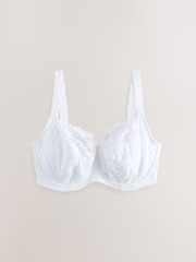 Белый - F-K Non Pad Full Cup Ultimate Support Comfort Lace Bra - Изображение 6 из 8