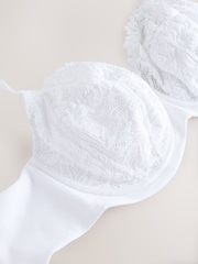 Белый - F-K Non Pad Full Cup Ultimate Support Comfort Lace Bra - Изображение 7 из 8