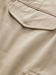 Black/Brown Stretch Cargo Shorts - Image 12 of 13