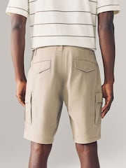 Black/Brown Stretch Cargo Shorts - Image 5 of 13