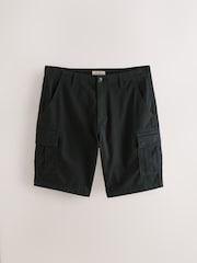 Black/Brown Stretch Cargo Shorts - Image 9 of 13