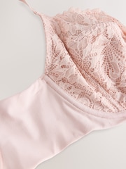 Pink DD+ Non Pad Full Cup F-K Non Pad Full Cup Ultimate Support Comfort Lace Bra - Image 9 of 10