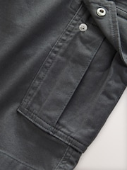 Navy/Charcoal Stretch Cargo Shorts - Image 13 of 13