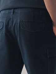 Navy/Charcoal Stretch Cargo Shorts - Image 6 of 13