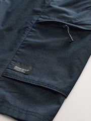 Navy Lightweight Belted Cargo Shorts - Image 10 of 10