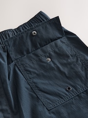Navy Lightweight Belted Cargo Shorts - Image 8 of 10