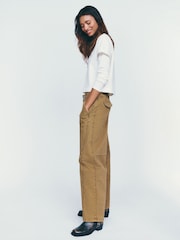Gul - Anthropologie Pilcro Aero Wide-Leg Chino Trousers - Bilde 4 av 5