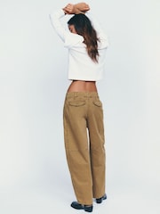 Gul - Anthropologie Pilcro Aero Wide-Leg Chino Trousers - Bilde 5 av 5