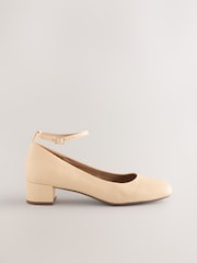 Neutral Forever Comfort® Round Toe Low Block Courts - Image 7 of 9