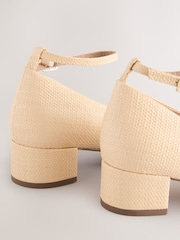 Neutral Forever Comfort® Round Toe Low Block Courts - Image 8 of 9