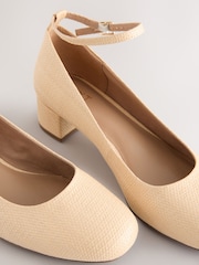 Neutral Forever Comfort® Round Toe Low Block Courts - Image 9 of 9