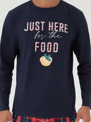 Society 8 Blue Mens Just Here For The Pyjamas - Image 3 of 4