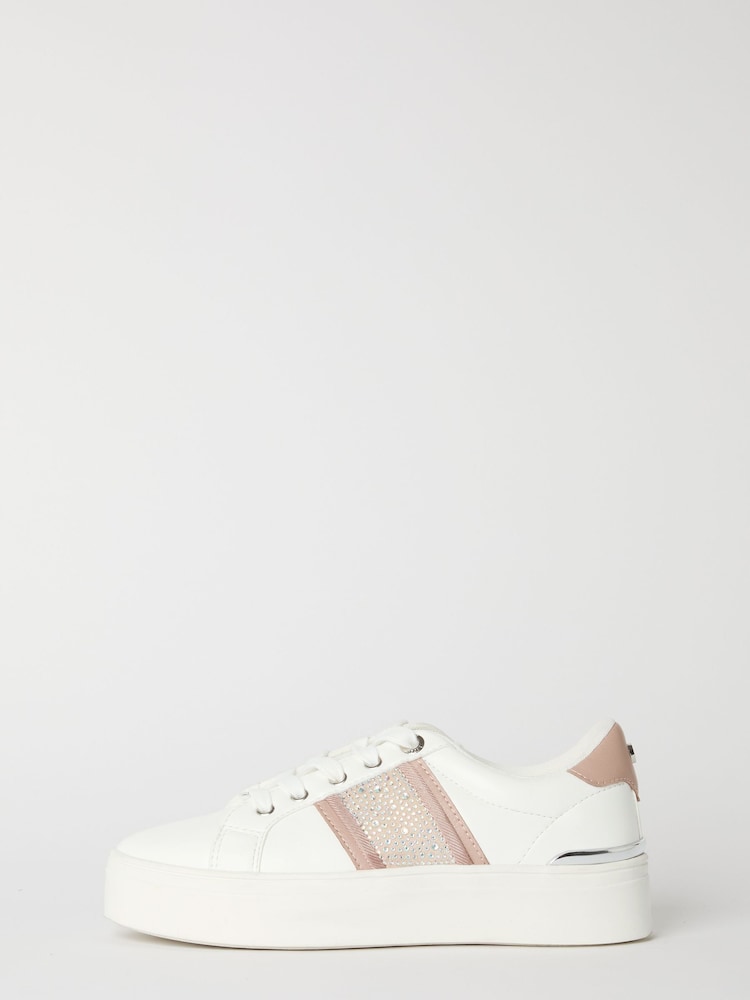 Dorado rosa - Lipsy Flat Chunky Flatform Stripe Lace Up Trainers - Imagen 5 de 5 Dorado rosa - Lipsy Flat Chunky Flatform Stripe Lace Up Trainers - Imagen 5 de 5