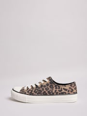 Нейтральный - Кроссовки Lipsy Low Top на шнуровке из парусины - Image 5 of 5