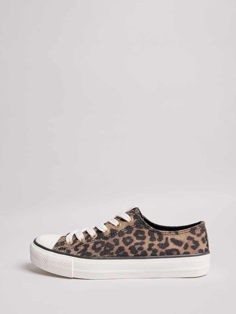 Нейтральный - Кроссовки Lipsy Low Top на шнуровке из парусины - Image 5 of 5