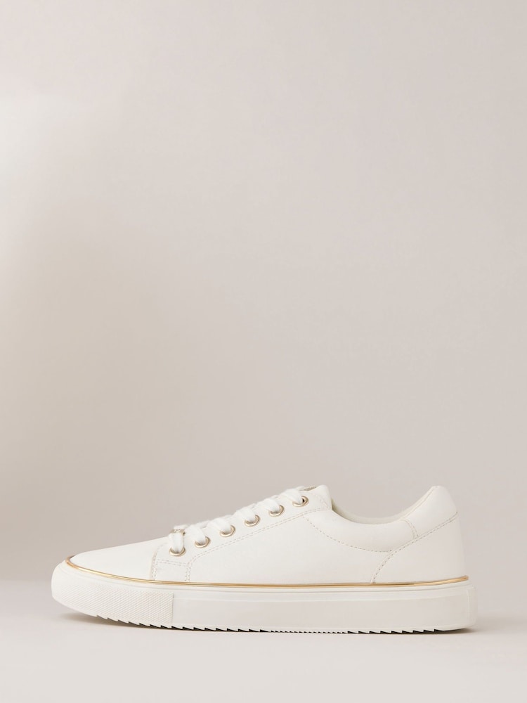 Lipsy Flat Chunky Lace Up Faux Leather Trainers - Image 5 of 5 Lipsy Flat Chunky Lace Up Faux Leather Trainers - Image 5 of 5