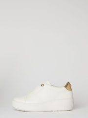 Lipsy White Chunky Pull On Flatform Trainers - Image 5 of 5