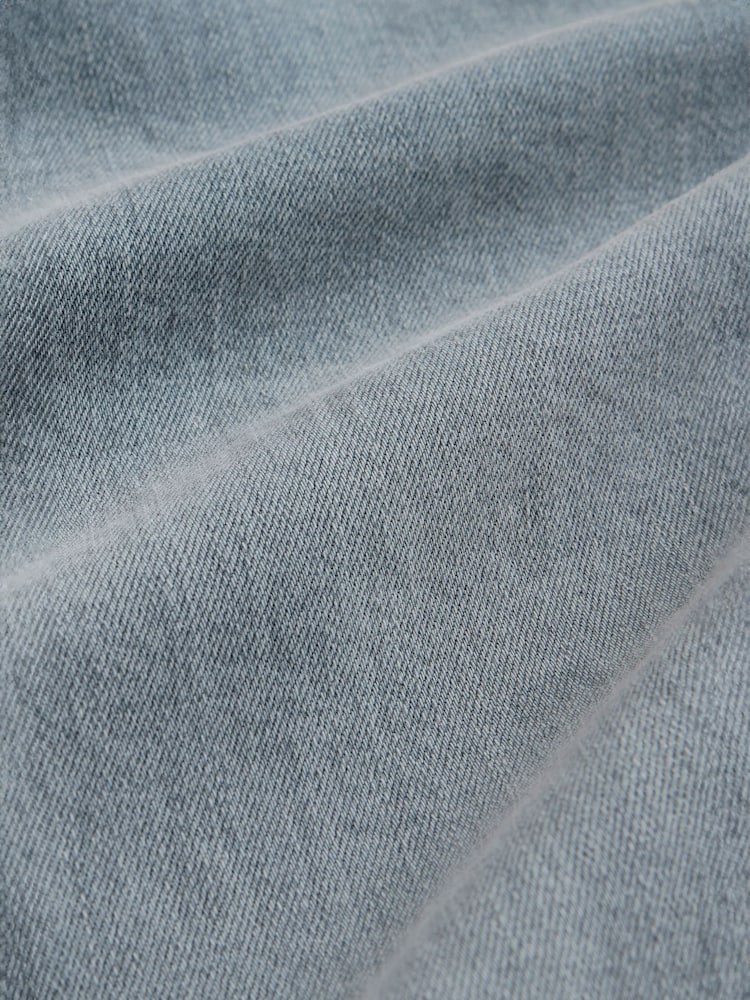 Blue Slim Fit Stretch Denim Shorts - Image 9 of 9 Blue Slim Fit Stretch Denim Shorts - Image 9 of 9