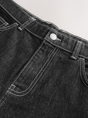 Black Edit Jort Denim Shorts - Image 9 of 11