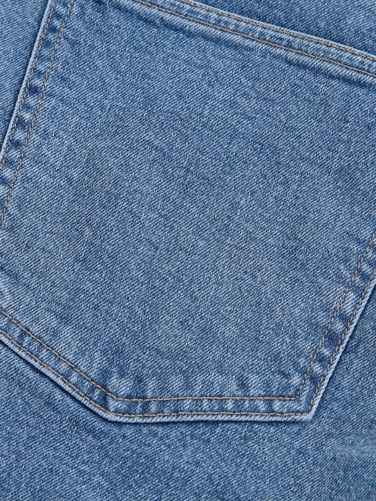 Light Blue Slim Fit Stretch Denim Shorts - Image 9 of 9