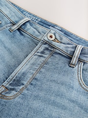 Mid Blue Comfort Stretch Denim Shorts - Image 5 of 9