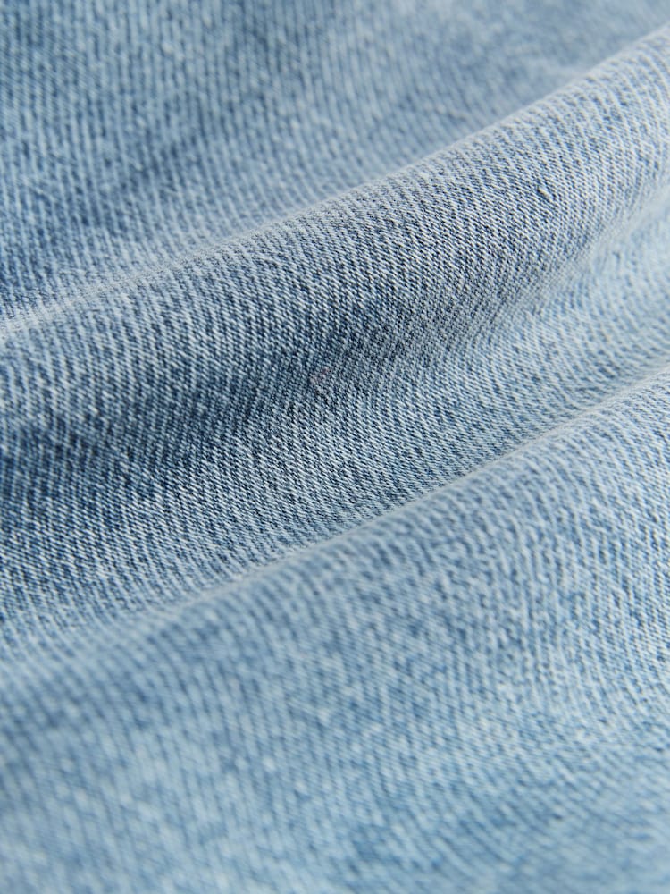 Mid Blue Comfort Stretch Denim Shorts - Image 6 of 9