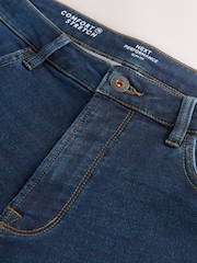 Dark Blue Comfort Stretch Denim Shorts - Image 5 of 10