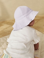 Pink/Flieder - Baby-Sommermütze aus 100 % Baumwolle, 2er-Pack (0Monate–2Jahre) - Bild 4 von 8
