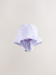 Pink/Flieder - Baby-Sommermütze aus 100 % Baumwolle, 2er-Pack (0Monate–2Jahre) - Bild 7 von 8