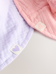 Pink/Flieder - Baby-Sommermütze aus 100 % Baumwolle, 2er-Pack (0Monate–2Jahre) - Bild 8 von 8