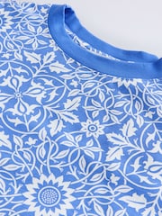 William Morris Print 100% Cotton T-Shirt Dress - Image 7 of 8
